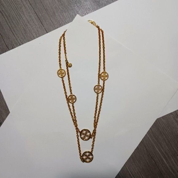 Michael Kors Heritage Monogram Necklace - Picture 1 of 3